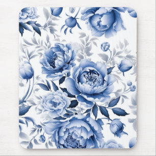 Tapis De Souris Peonies bleues