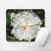 Tapis De Souris peony gros plan Paeonia lactiflora (Avec souris)