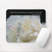 Tapis De Souris Peony Inner Peace Citation Inspirante Mousepad (Avec souris)