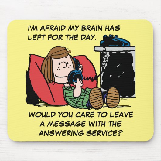 Tapis De Souris Peppermint Patty sur le téléphone (Devant)