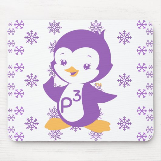 Tapis De Souris Peppy Purple Penguin (Devant)