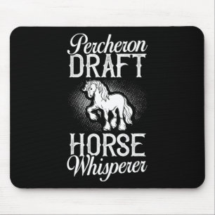 Tapis De Souris Percheron Ébauche Cheval Cheval Équitation Équestr