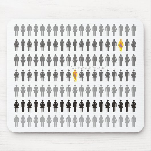 Tapis De Souris Perdu dans la foule Mousepad (Devant)
