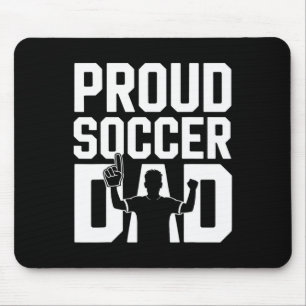 Tapis De Souris Père de foot fier Supporter joyeux pour pères _1