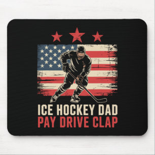 Tapis De Souris Père de hockey sur glace Papa Payer Conduire Appla