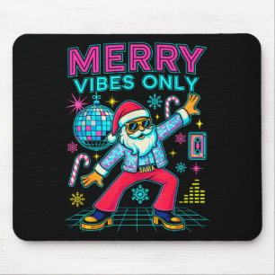 Tapis De Souris Père Noël Ambiance Joyeuse Noël Disco Rétro 70s 8