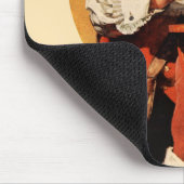 Tapis De Souris Père Noël au globe (Coin)