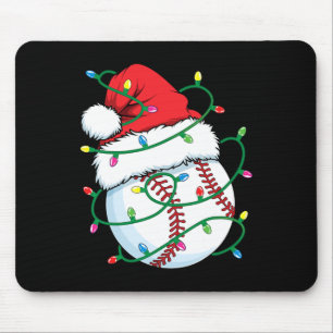 Tapis De Souris Père Noël Baseball Sports Ball Hommes garçons Noël