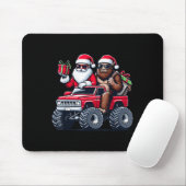 Tapis De Souris Père Noël Bigfoot équitation Monster Camion Noël T (Avec souris)