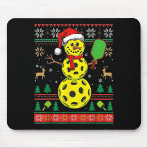 Tapis De Souris Père Noël Chapeau Bonhomme de Neige Xmas Ckleball