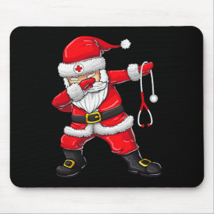 Tapis De Souris Père Noël Chemise Noël Scrub Top Femmes Drôle Infi