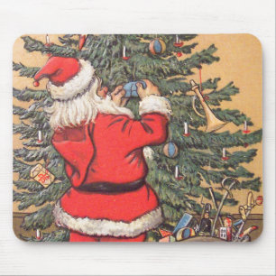 Tapis De Souris Père Noël Décoration de l'arbre de Noël