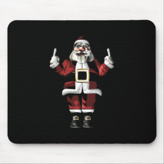 Tapis De Souris Père Noël donne le doigt