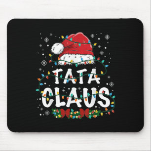 Tapis De Souris Père Noël drôle de lumières de Noël pyjama famille