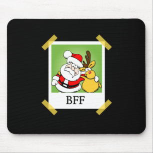 Tapis De Souris Père Noël et renne BFF