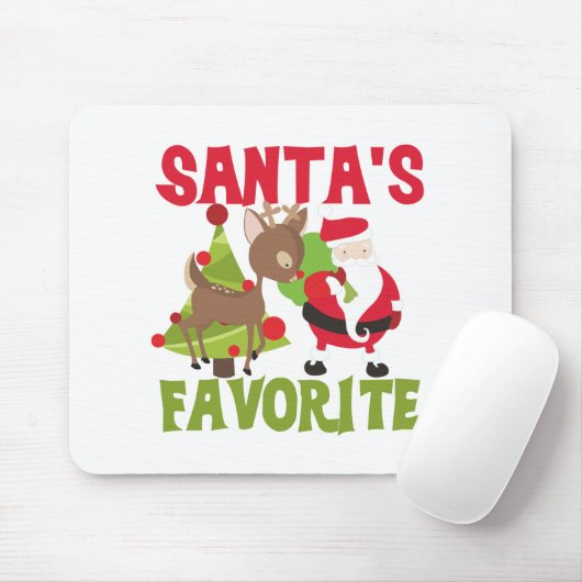 Tapis De Souris Père Noël favori (Avec souris)