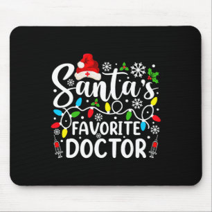 Tapis De Souris Père Noël Favori Doctor Funny Christmas Family Mat