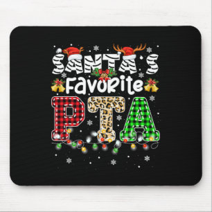 Tapis De Souris Père Noël Favori PTA Thérapiste de Noël