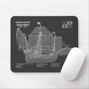 Tapis De Souris Père Noël Maria - Plan de plan d'expédition PBD
