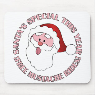 Tapis De Souris Père Noël Moustache Rides mousepad