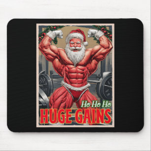Tapis De Souris Père Noël musculation Ho Ho Gains énormes Haltérop