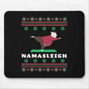 Tapis De Souris Père Noël Namasleigh faisant du yoga