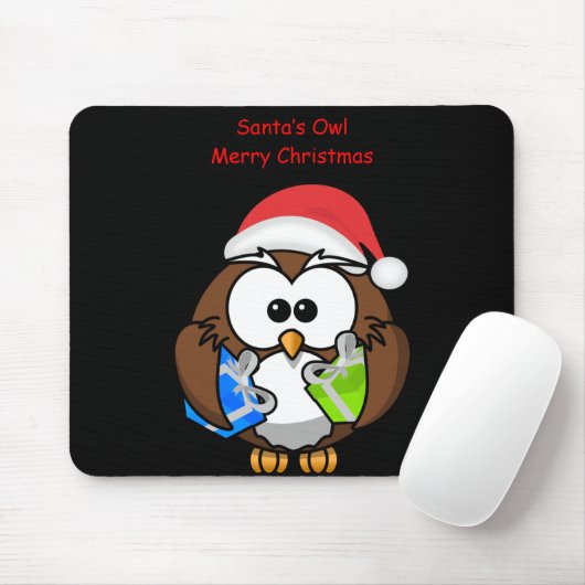 Tapis De Souris Père Noël Owl Souris (Avec souris)