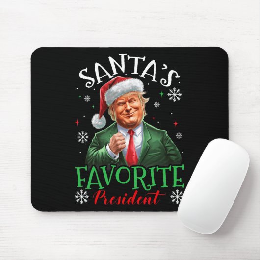 Tapis De Souris Père Noël Président favori Funny Trump Noël X (Avec souris)