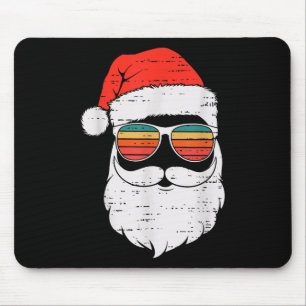 Tapis De Souris Père Noël Rétro Face Sunglé Noël En Juillet Été