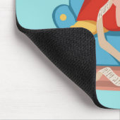 Tapis De Souris Père Noël sur le canapé en pyjama (Coin)