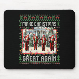 Tapis De Souris Père Noël Trump Danse Rendre Noël super moche