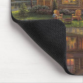 Tapis De Souris Perfect Log Cabine Getaway Art (Coin)