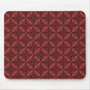 Tapis De Souris Perfectly Polished Damask Mousepad, Red