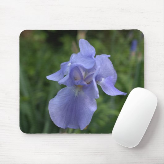 Tapis De Souris Périwinke Blue Iris Mousepad (Avec souris)