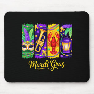 Tapis De Souris Perles de masque Mardi Gras Carnaval La Nouvelle-O