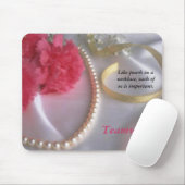 Tapis De Souris Perles et oeillets - mousepad de travail d'équipe (Avec souris)