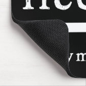 Tapis De Souris Permis Crochet Hook Artisanat noir (Coin)