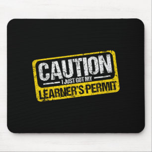 Tapis De Souris Permis d'Apprenti Conducteur Chemise de Prudence J