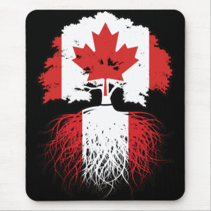 Tapis De Souris Pérou Péruvien Canadien Canada Arbre Racines Drape