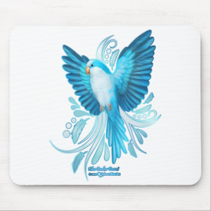 Tapis De Souris Perroquet bleu Quaker