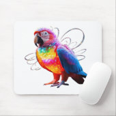 Tapis De Souris Perroquet vibrant (Avec souris)
