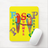 TAPIS DE SOURIS PERROQUETS (Avec souris)