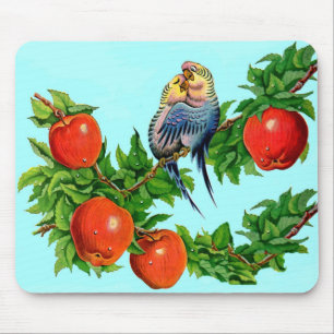 Tapis De Souris perroquets amoureux