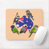 Tapis De Souris Perroquets australiens (Avec souris)