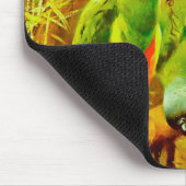 Tapis De Souris Perroquets colorés (Coin)