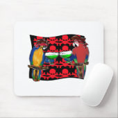 Tapis De Souris Perroquets de pirates (Avec souris)