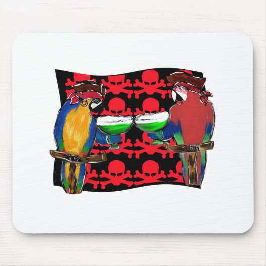 Tapis De Souris Perroquets de pirates (Devant)