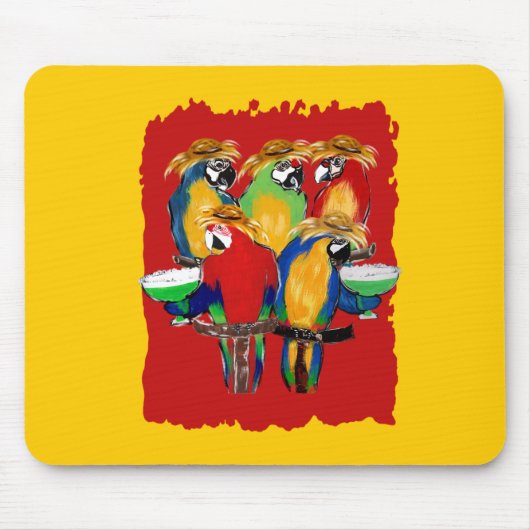 Tapis De Souris Perroquets ivres (Devant)