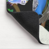 Tapis De Souris Perruches et fougères Mousepad de perruche (Coin)