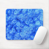 Tapis De Souris perruque bleue pour carnaval (Avec souris)
